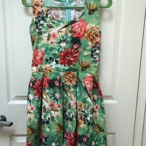 Green Handmade Spring Dress